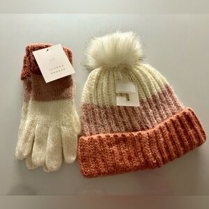 Lauren Conrad Hat & Gloves Set